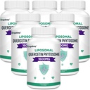 Orgabay Liposomal Quercetin Phytosome 1600 mg, Bromelain 200mg, Tsink 30mg, Vitamiin C Turmeric 40 mg, Kõrgeim imendumine,Quercetin Complex, 360 Softgels