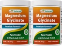 Parimad looduslikud magneesiumglütsinaatpulber - 1 nael (1 LB (2 kotti))