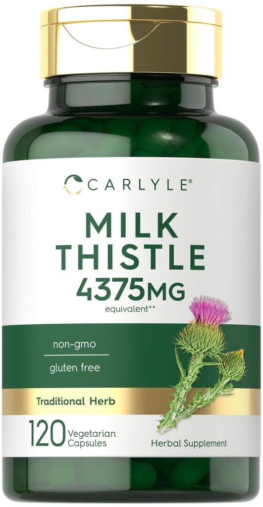 Carlyle Piimaohakalisand | 120 kapslit | Suure potentsiga ekstrakt | Taimetoitlane, mitte-GMO, Gluteenivaba