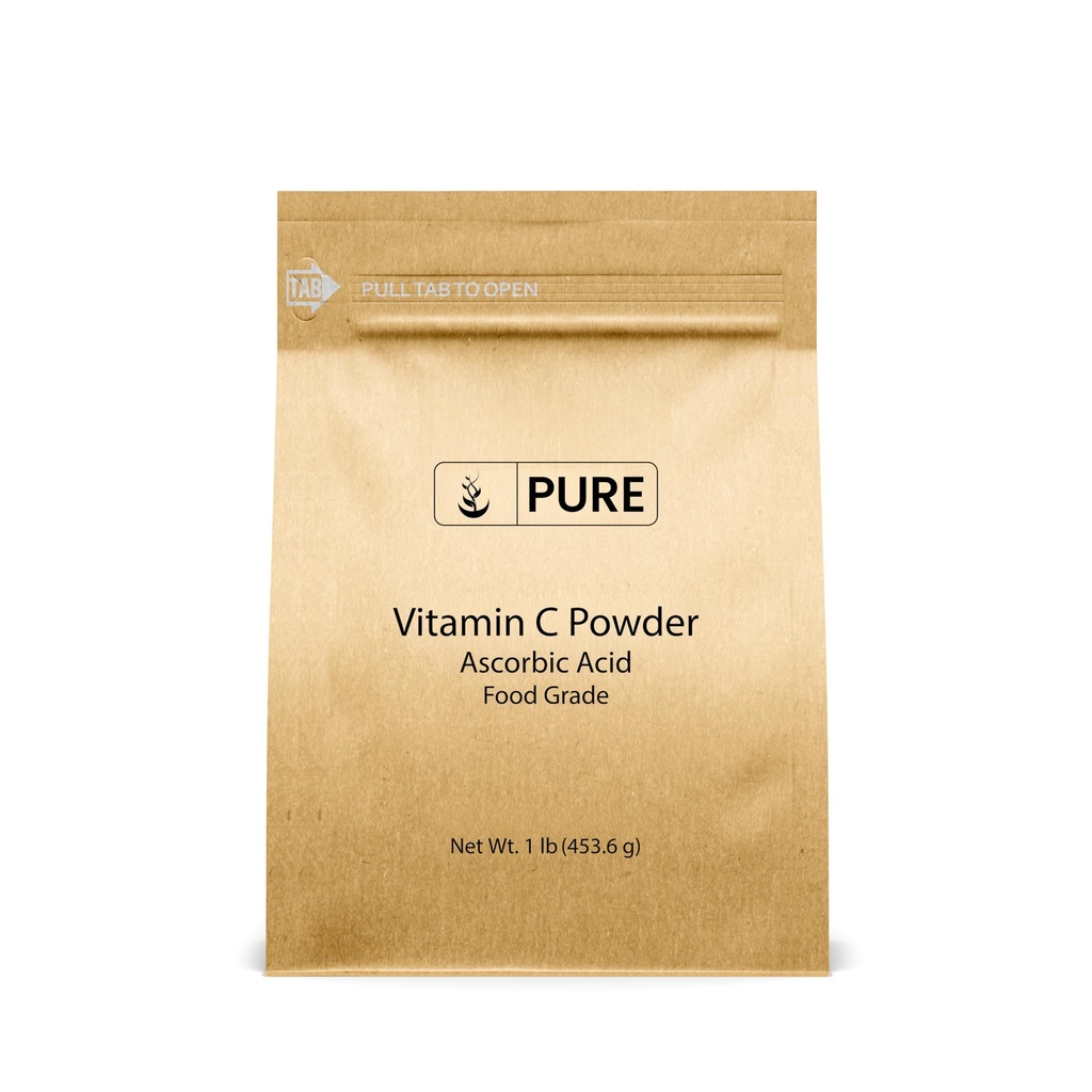 Puhtad ORIGINAALSED KOOSTISOSAD C-vitamiini pulber (1 lb) Askorbiinhape, mitte GMO, toidulisand