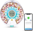 Zoksi Uus Bluetooth Smart Automatic Pill Dispenser, Elektrooniline Ravimi Dispenser Eakatele, 28 Kombinatsiooni Meditsiini Korraldaja Kolmekordse Meeldetuletusega