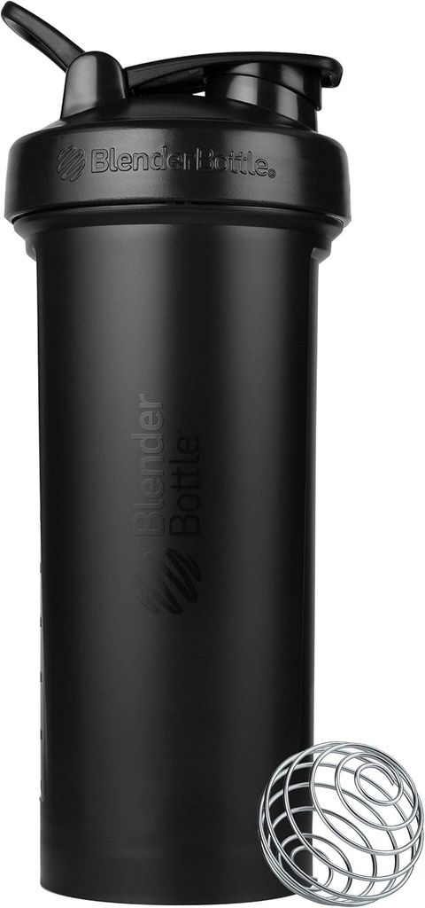 BlenderBottle Classic V2 Shaker Bottle Ideaalne proteiinikokteilide ja enne treeningut, 45-kordne, must