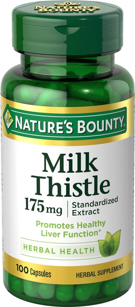 Looduse pearaha piimaohakas, taimse tervise täiendus, toetab maksa tervist, 175mg, 100 softgels