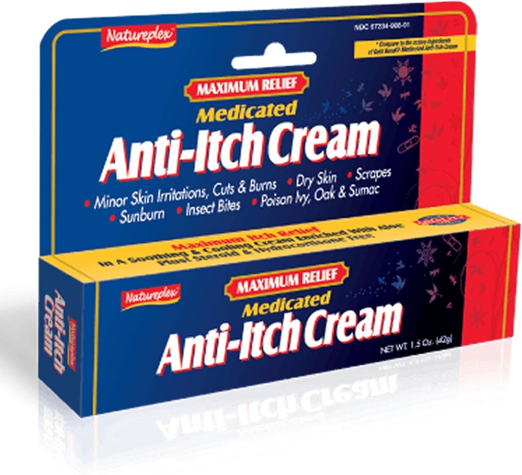 Maksimaalne Relief Medicated Anti-Itch Cream 3 Pack