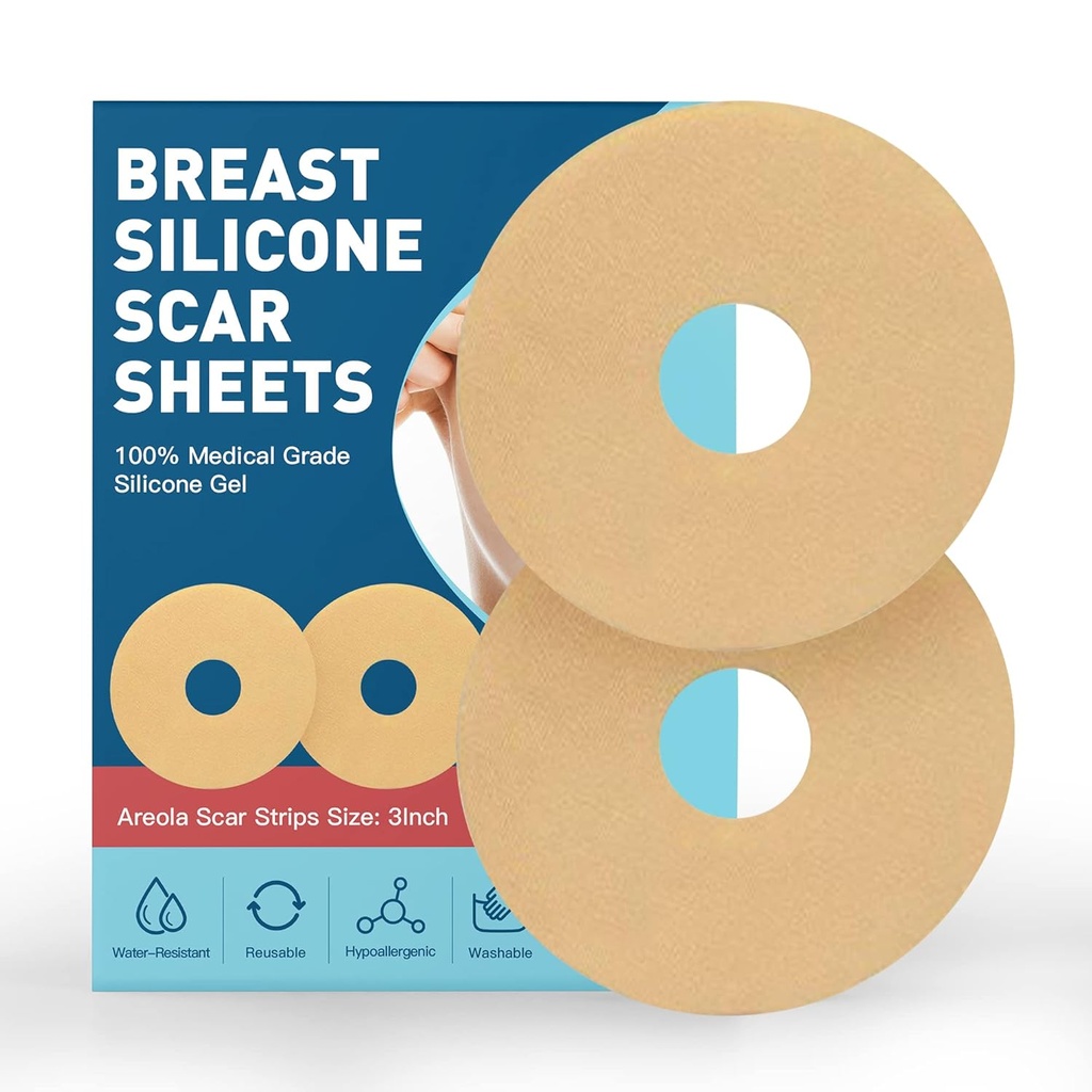 Rindade Silicone Scar Sheets Tape, Silicone Scar Eemaldamine Lehed Rindade 6 Pack, rindade vähendamine pärast operatsiooni armid, rindade suurendamine Post Surgery tarvikud arm ravi