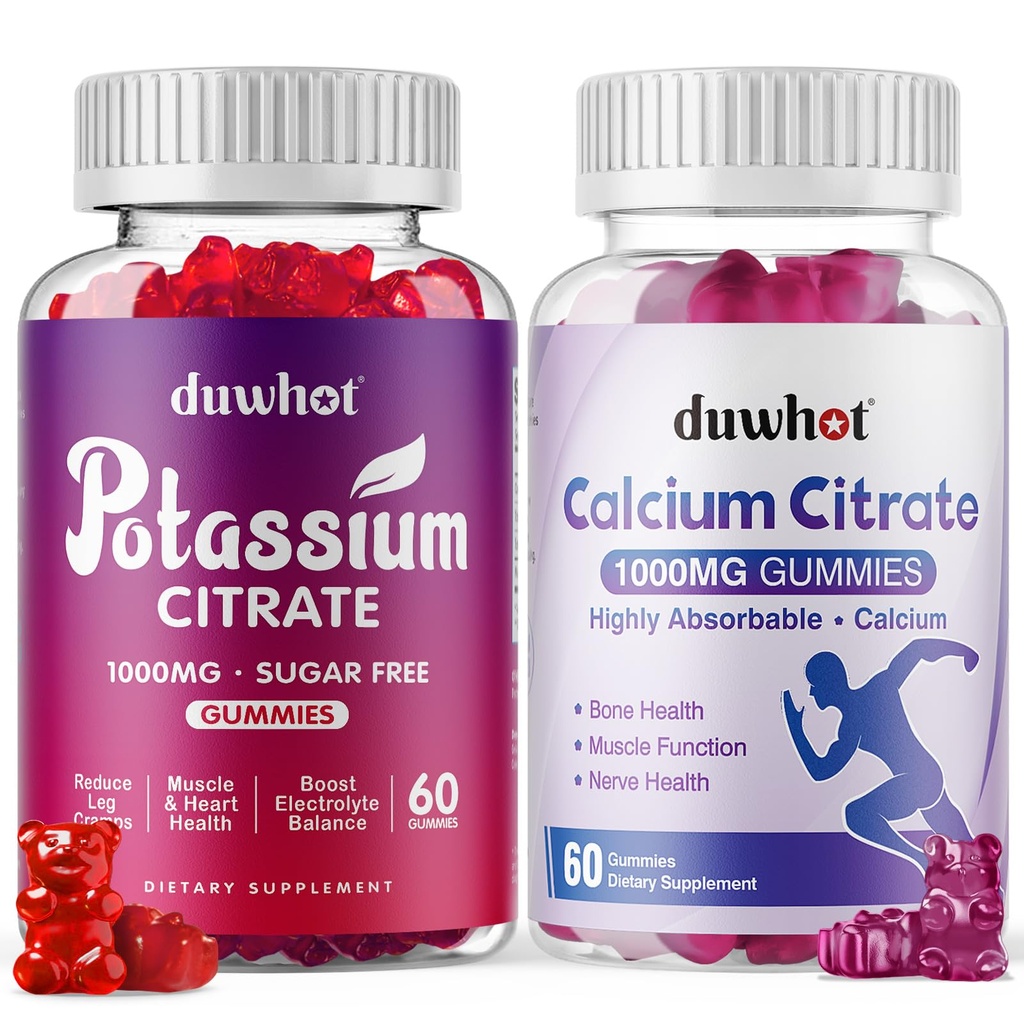 Kaaliumtsitraat 1000mg Gummies Kaltsiumtsitraat 1000mg Gummies, Toeta jalakramp, Luu Ja Lihaste Tervis