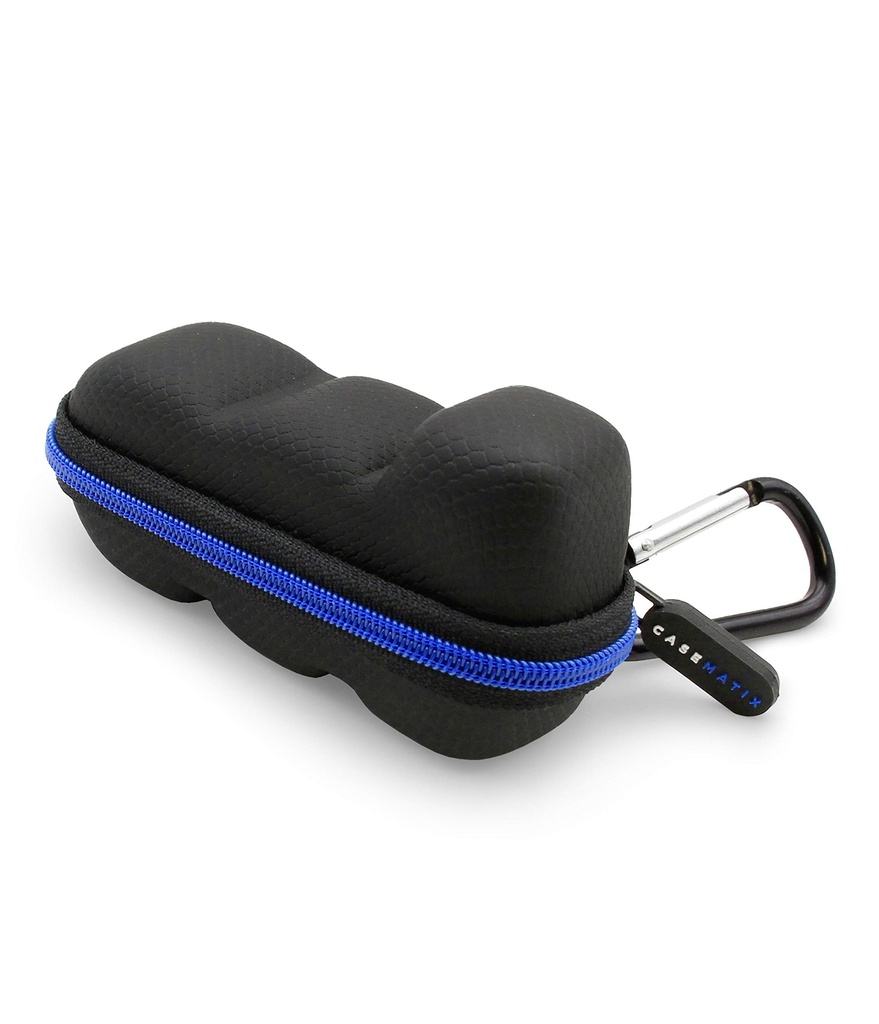 CASEMATIX Astma Inhaler Travel Case koos Lanyard ja Clip-on Keychain Carabiner, Hõlmab Inhaler Holder Case Ainult, Must