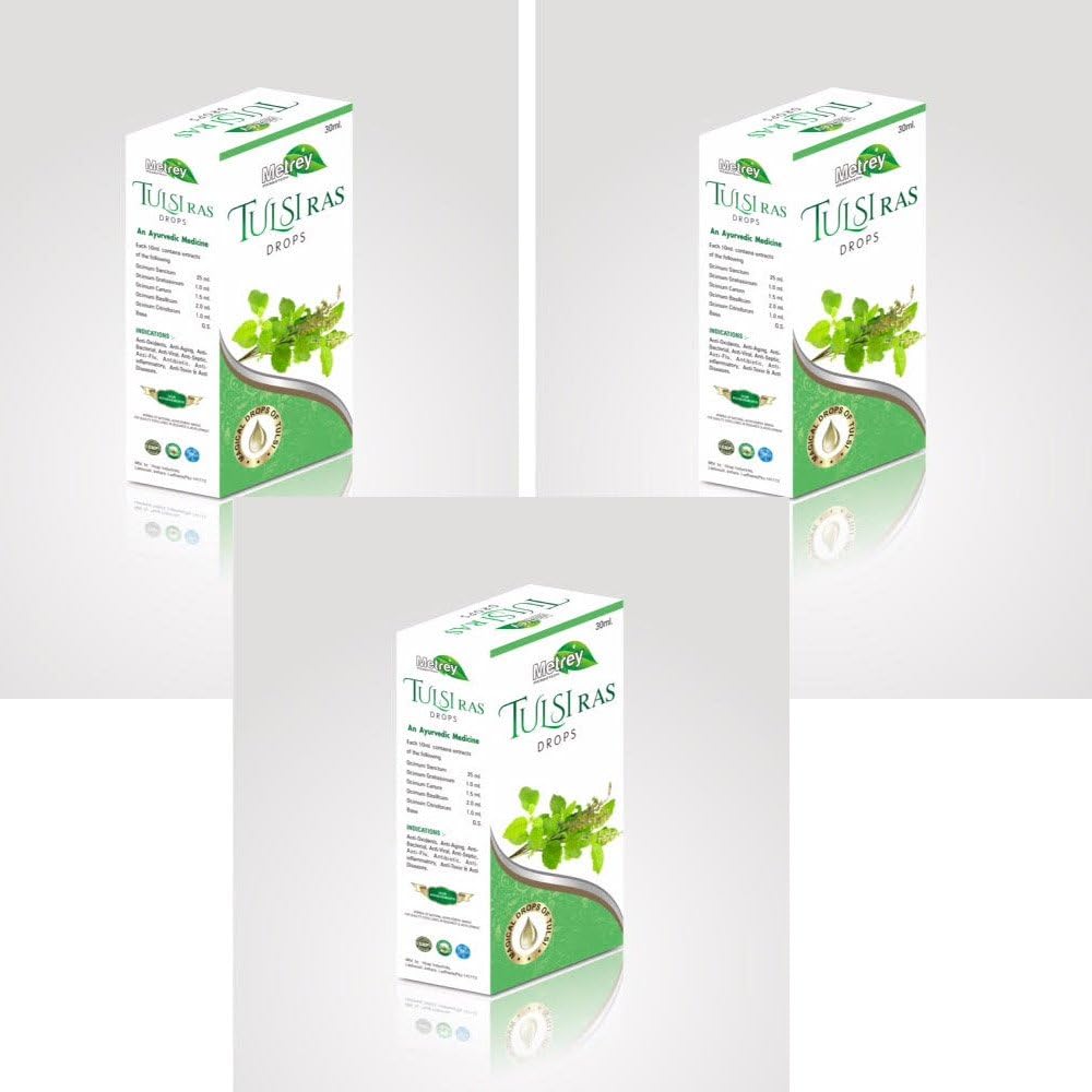 Metrey Tulsi Ras Viskab pakendisse 3 ( 3 * 30 ml )