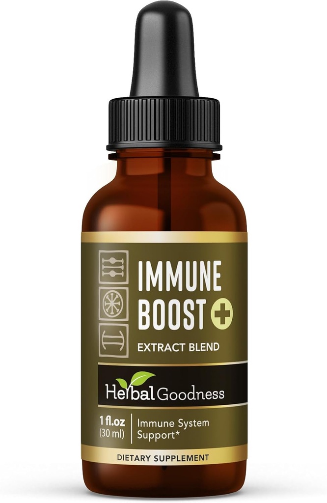 Taimne heaolu Immuunsüsteemi tugi Vedelik 1oz - looduslik taimsete toidulisand immuunsüsteemi ja soolestiku tervisele, täiskasvanute ja laste vedelad vitamiinid, Echinacea, Astragalus ja Graviola - 1 pudel