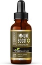 Taimne heaolu Immuunsüsteemi tugi Vedelik 1oz - looduslik taimsete toidulisand immuunsüsteemi ja soolestiku tervisele, täiskasvanute ja laste vedelad vitamiinid, Echinacea, Astragalus ja Graviola - 1 pudel