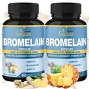Orgaaniline Cadane 2 Pakendis 60 kapslit Bromelain Kapsleid koos Bromelain, Quercetin, Elderberry, Ingver, Echinacea, Küüslauk, Black Pepper
