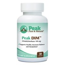 Peak Pure & Natural Peak DIM - Tervisliku hormooni ja östrogeeni tasakaalu toetamine - Metabolism Support Supplement | 100mg - 30 kapslit