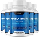 VIVE MD NeuroThrive Brain Supplement - Ametlik valem - Neuro Thrive PQQ, Neuro Thrive ekstra tugevus Ginkgo Biloba ekstrakt, Siberi ženšenni ekstrakt (5 Pack)