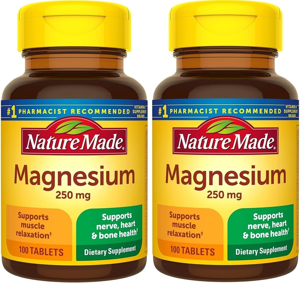 Loodus Made Magneesiumoksiid 250 mg, toidulisand lihaste, südame, luude ja närvide tervise toetamiseks, 100 tabletti, 100 päeva pakkumine (2. pakend)