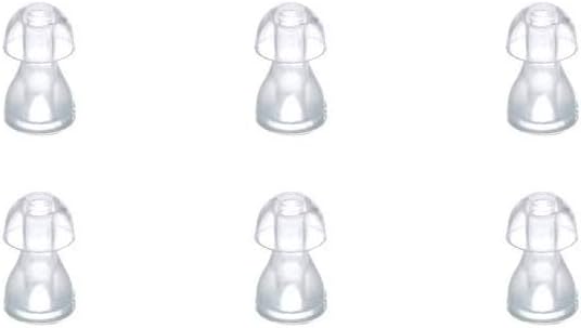 (6pcs/lot)Kuulamisabi Kõrva näpunäited Silikoon Kõrvaplugi kuplid BTE, ITE ja Tasku Kuulmisabivahendid Kõrvapunnu asendused (väike φ8mm)