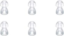 (6pcs/lot)Kuulamisabi Kõrva näpunäited Silikoon Kõrvaplugi kuplid BTE, ITE ja Tasku Kuulmisabivahendid Kõrvapunnu asendused (väike φ8mm)