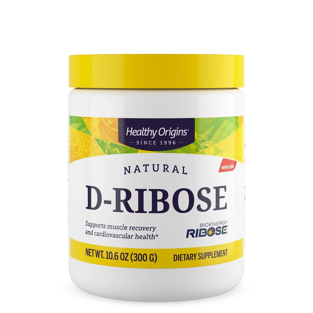 Tervislik päritolu D-Riboosipulber (BioEnergy, Non-GMO, Gluteenivaba, Energiatoetus, Südametoetus), 10,6 Ounce