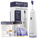 SinuPulse reisija 90 Sinuairi paketiga - juhtmeta pulseeriv nina niisutussüsteem Sinus Rinse süsteem, ruumi säästmise puhasti ja abivahend reisimiseks, tõhusam kui Neti Pot või Nina Spray Bottle