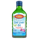 Carlson - Kid's Cod Maks Oil, 550 mg Omega-3s, vitamiinid A & D3, Wild Norwegian, Bubble Gum, 250 ml