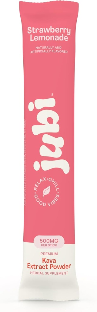Jubi Kava Stick Packs (1 Stick, Maasikas Lemonade)