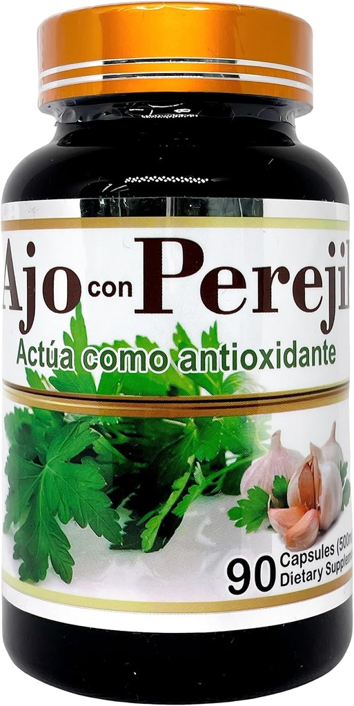 AJO con Perejil (Garlic ja peterselli ekstrakt) 500mg 45 Servings