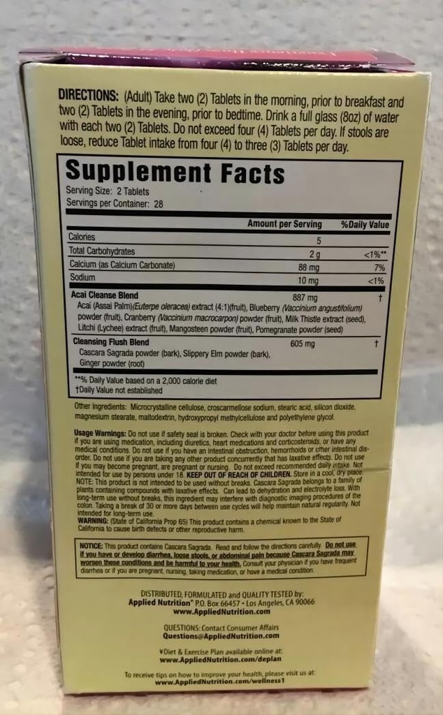 14-Day Acai Berry Cleanse 56-Count Bottle (Pack of 3) EW@GHT