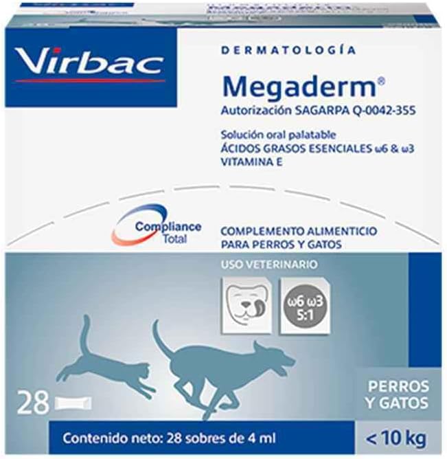Virbac Omegaderm EZ annus, väike koer/kass, 28 loendust, 4 ml