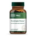 GAIA HERBS PRO Nootroopne fookus - Aju tervisetoetuse lisand * - Nootroopiline lisand koos safraniga, Ginkgo Leaf Extract & Sidrun Balm - Vegan, Gluteenivaba - 40 vedelat Füto-Caps (20 serveerimist)