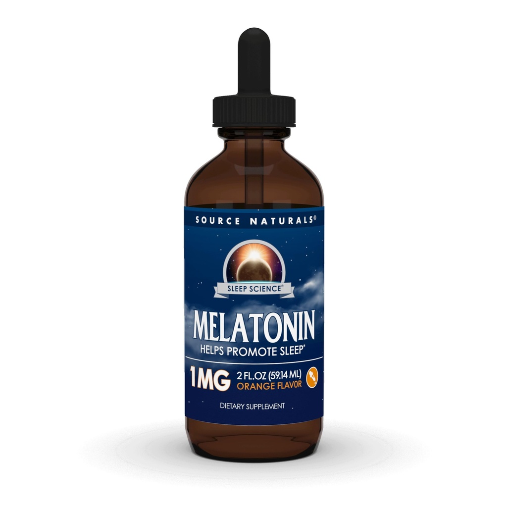 Allikas Naturals Melatoniin * - 1 mg, 2 Fluid oz