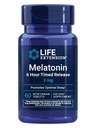 Eluea pikendamine Melatoniini 6-tunnine ajastatud vabanemine, 3 mg, laiendatud vabastav valem optimaalse une toetamiseks, tervislikud ööpäevased rütmid, rakukaitse, gluteenivaba, mitte-GMO, taimetoitlane, 60 tabletti