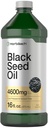 Horbäach Black Seed Oil Vedel | 16oz | 4600mg | Külmpressitud Nigella Sativa Supplement | Omega 6 & 9 | Taimetoitlane, mitte-GMO, Gluteenivaba ja lahustivaba valem