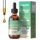 Liposomaalne L-lüsiin 1000MG Vedelad tilgad, lüsiini lisand naistele ja lastele, kellel on C-vitamiin, B6, D3, B12 ja tsinkglükonaat, naha ja huulte tervis, immuun- ja kollageeni tootmise tugi, sidrunimaitse, 2 fl oz
