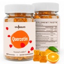 Quercetin 500mg Gummies for Kids - Bromelain, C & D3, Stinginging Nettle & Lagrice, Hooajaline tasakaal & kehakaitse, Vegan, 120 Gummies