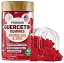 BioVit Quercetin Gummies 500MG - aktiveeritud Quercetin lastele ja täiskasvanutele Immuunsüsteem ja allergia - näritav bromelain, tsink, C-vitamiin, D3-vitamiin - valmistatud USA-s - 60 Vegan Gummy Bears