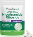 Nikotiinamiid Ribosiid 900 , liposomaalne resveratrool , liposomaalne nikotiinamiid ribosiid , resveratrooli lisand naistele meestele (1 Pack/80 kapslit )