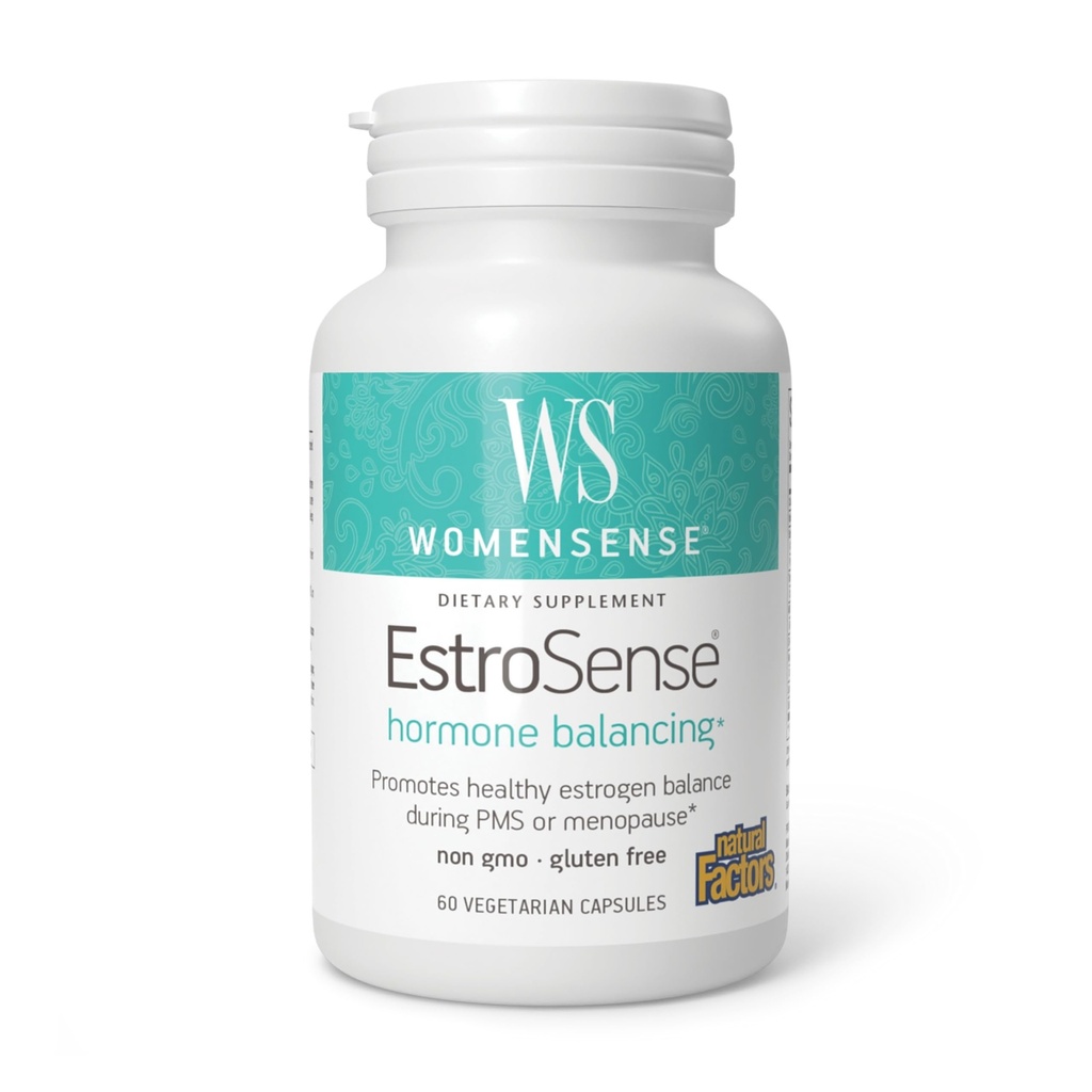 NaisedSense EstroSense looduslike tegurite, looduslik täiendus toetada östrogeeni ja hormoonide tasakaalu ajal PMS või menopaus, vegan, non-GMO, 60 kapslit