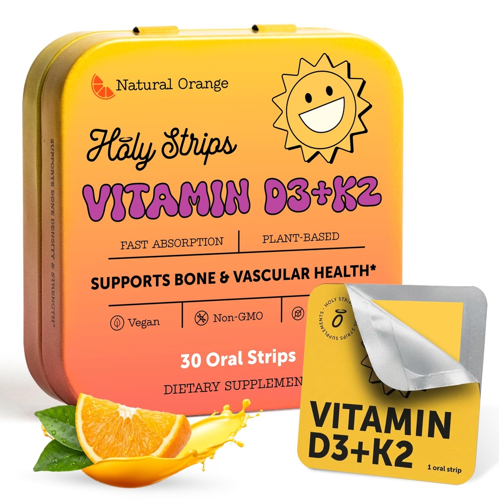 Vitamiin D3 K2 Supplement 5000 RÜ - Kiiresti imenduvad suuribad luude ja südame tervise jaoks - Vitamiin D K2 Taimne valem - D3K2 - suure tugevusega Vitamiin D3 con K2- Non GMO - suhkruvaba (30 loend)