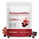 Xaarty Premium Astaksantiin 12mg, looduslikud antioksüdandid silma, liigese, naha tervise, mikrovetikate allikas, 4 kuu pakkumine | toetab sisemist ringlust, 120 Softgels