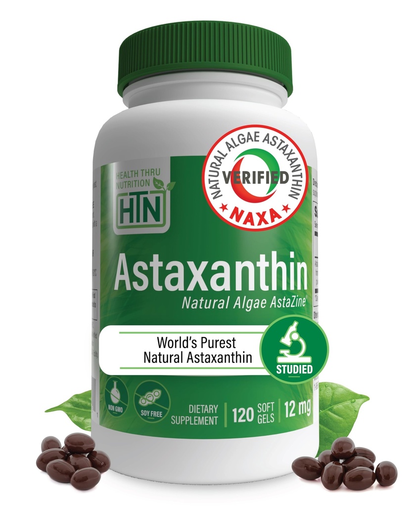Tervis Thru Toitumine Astaksantiin Kolmekordne Tugevus 12mg Täiendus 120 Softgels | AstaZine vetikatest, mis on orgaaniliselt kasvatatud põlises Himaalaja vees | Naha ja nägemise tugi