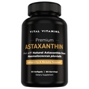 Elutähtsad vitamiinid Astaksantiin 12mg Softgels - valmistatud loodusliku astaksantiiniga - täiendus naha hüdratsiooni soodustamiseks, elastsus - kaitseb rakke igapäevase kahju vastu - Vegan, valmistatud USA-s - 60 pehmet geeli
