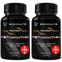 BioImmune 2 Pack Triple Strength AstaQuilTM Astaksanthin 12mg Enhanced Absorption, 120 Softgels w/Organic Coconut Oil.