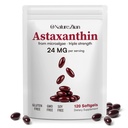 ZIRAN Astaxanthin Supplements 24mg, Antioksüdandid täiendada, toetab silma &Joint &Skin Health | 4 kuu pakkumine | 120 Softgels