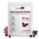 Daiasns Astaksantiin 12mg, Astaksantiin Antioksüdandid Toidulisandid Toetab Silma, Liigest, Sisemist Ringlust Ja Naha Tervist - Mitte-GMO, 120 Softgels - 4 Kuu Tarne
