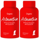 Advanced Bionetix 2 Pack Triple Strength AstaQuilTM Astaxanthin 12mg High Bioavailability Formula, 120 Softgels Organic Coconut Oil for Enhanced Absorbtion. Võimas antioksüdant silmade liigese tervis