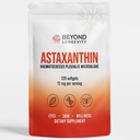 Astaksantiin 12mg - mikrovetikate antioksüdandi lisand, 120 Softgels silma, naha ja heaolu toetamiseks