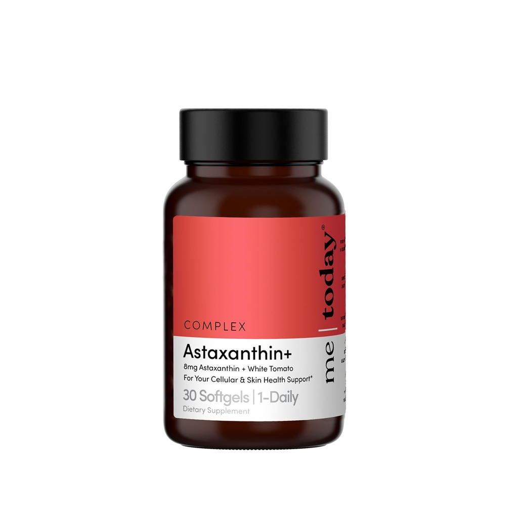 mulle täna Complex Astaksanthin + 8mg täiendus - võimas antioksüdantide tugi Softgels - Natural Skin Health & Cellular Wellness Complex koos valge tomati ekstrakt - 30 Servings