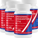 35 mg liposomaalne astaksantiini lisand - võimas antioksüdantide toetus nahale, liigestele ja silmadele - looduslik vananemisvastane valem puhta astaksantiiniga - vegan, mitte-GMO, 240 kapslit