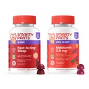 SmartyPants Sleep Gummies Family Bundle: täiskasvanud ja lapsed magavad melatoniiniga - ravimivaba, mitte-harjumuste moodustamine, puuviljamaitseline, 60 loend (2. pakk)