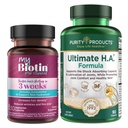 Purity Products Bundle - MyBiotin Proclinical + Ultimate H.A MyBiotin Proclinical (Biotin, MB40X Matrix, Astaxanthin) - Ultimate H.A. (BioCell Collagen, Quercetin, Hüaluroonhape + More)