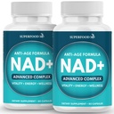 NAD + täiendus Liposomal + Resveratrool naistele ja meestele, astaksantiin, CoQ10, alfa-lipohape, roheline tee - 120 loend